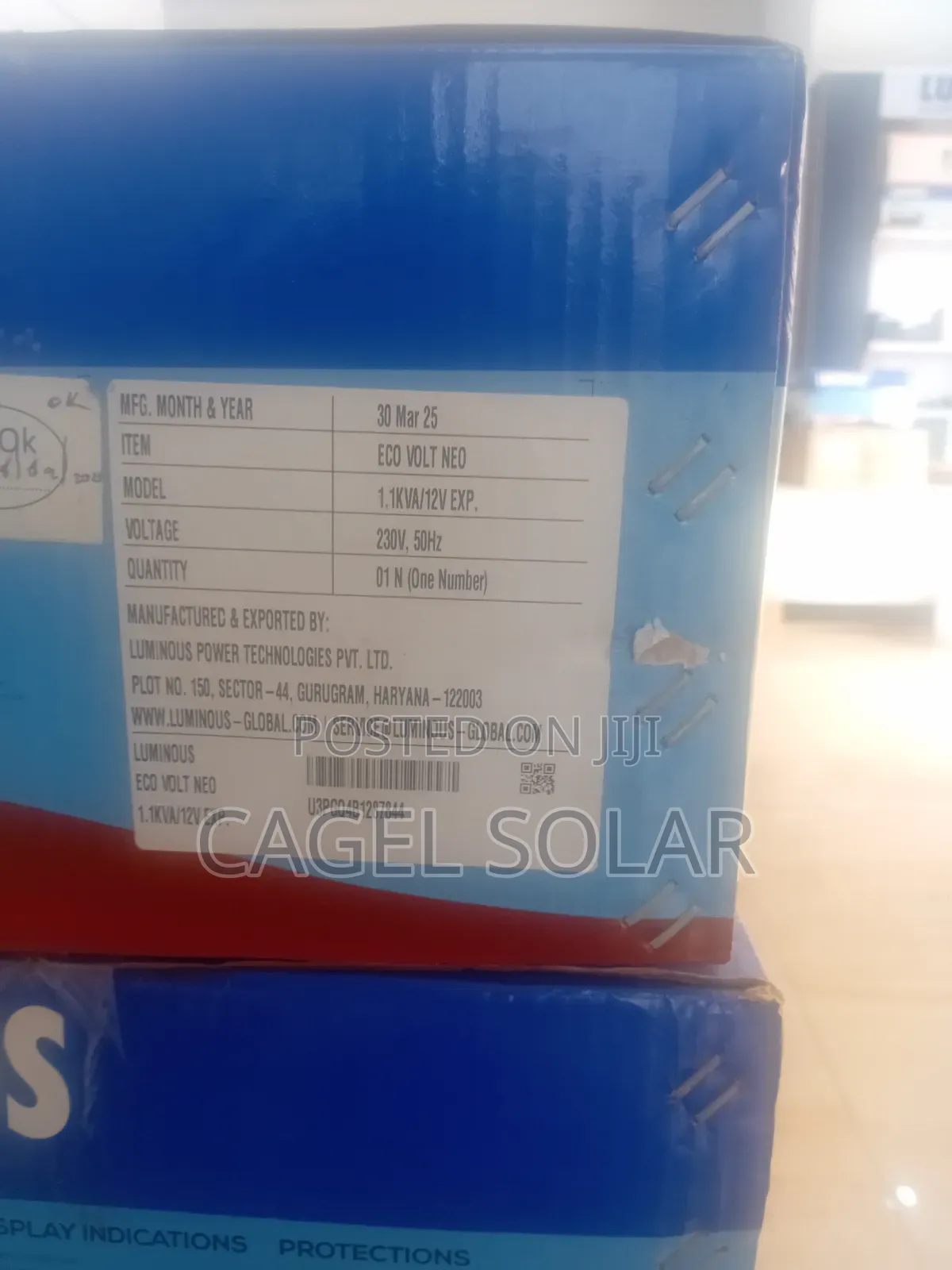 Luminous 1100va / 12v Eco Volt Inverter – Reliable Backup Power (Kano)