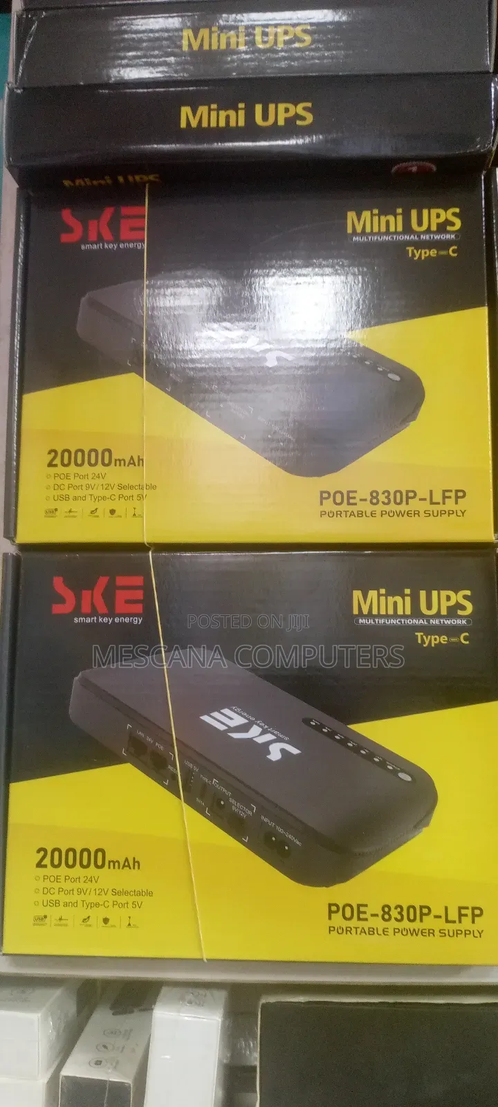 Ske Mini Dc Ups Router Power Bank 20000mah