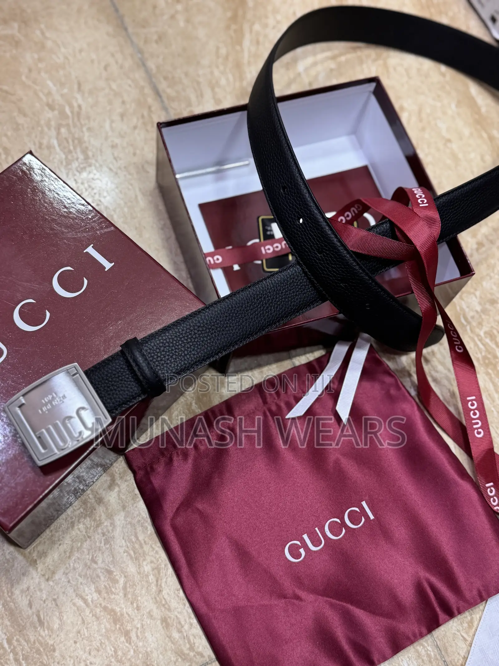 Original Leather Gucci Belt For Men Classic