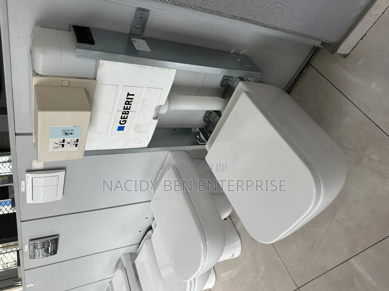Geberit Wall-Mounted Toilet System With a Concealed Cistern