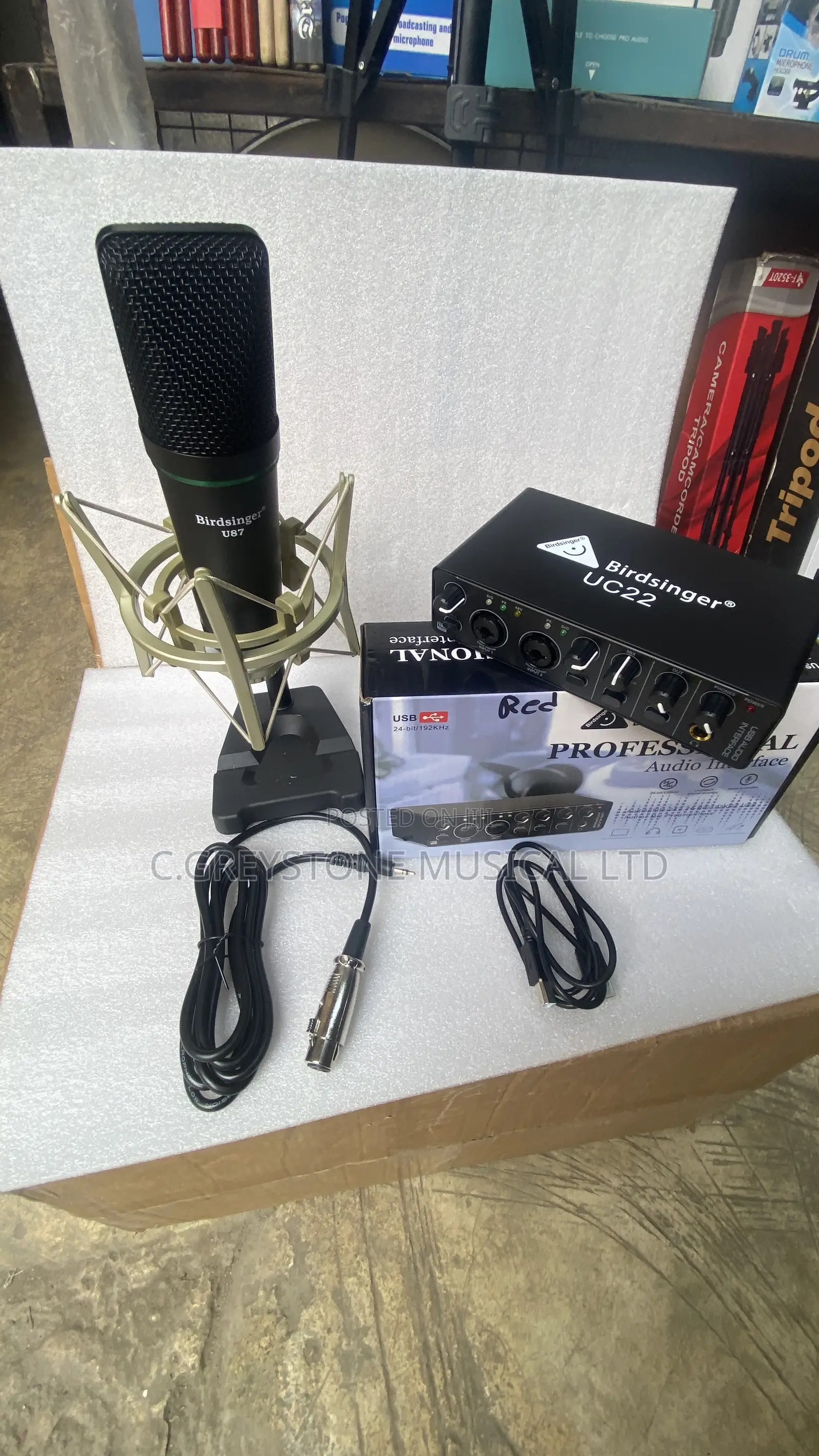 Birdsinger Uc22 Sound Card and U87 Condenser Mic