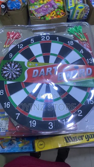 Dart Board With 6 Arrow