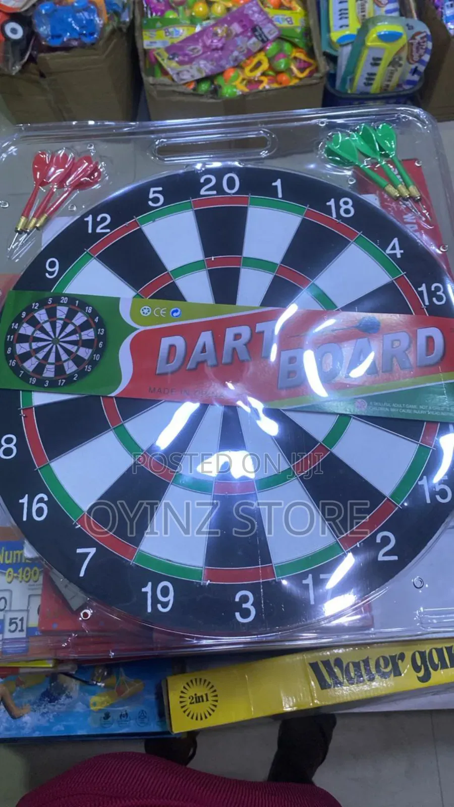 Dart Board With 6 Arrow