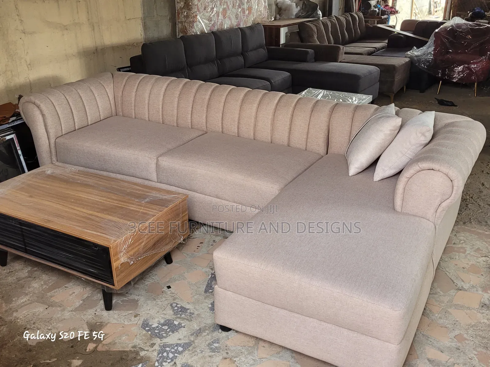 Cream Colour Sectional Couch