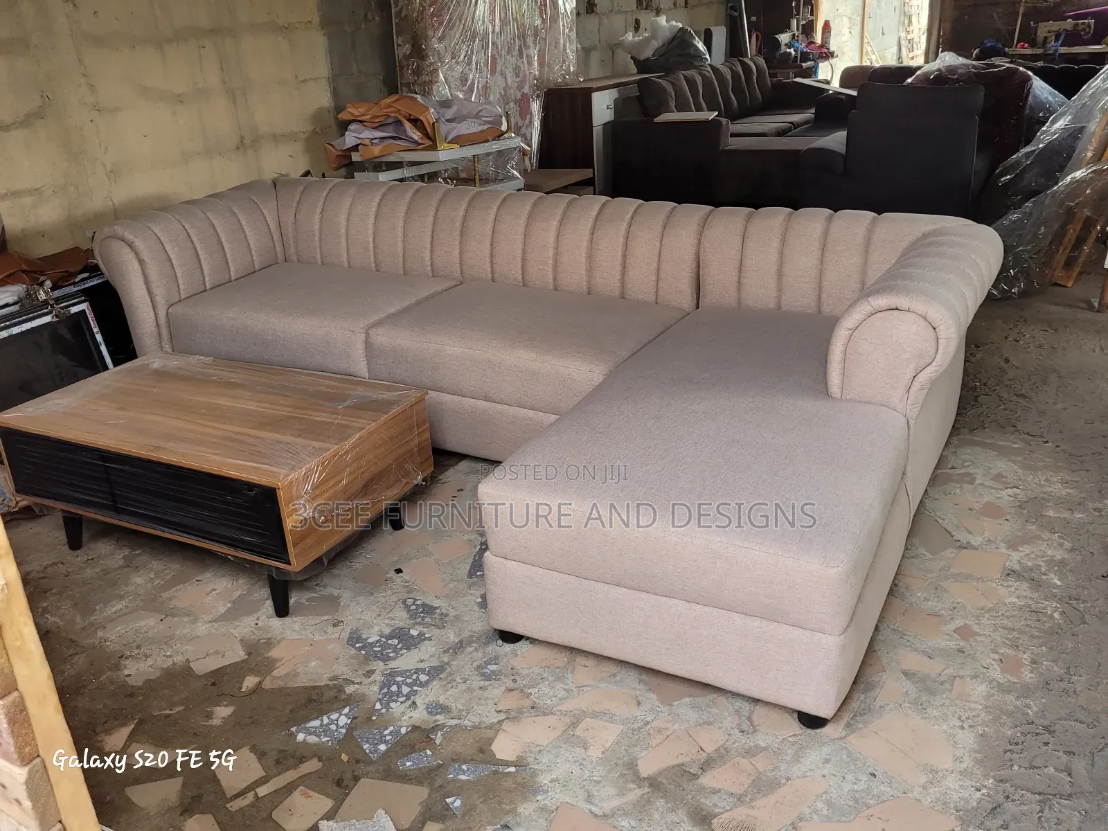 Cream Colour Sectional Couch