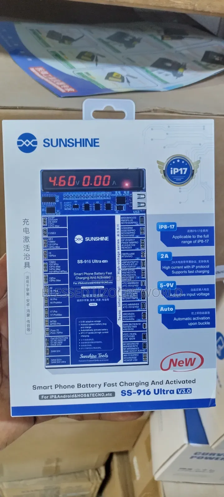 Sunshine Ss-916 V3.0 Universal Battery Boost Activation Board+iPhone17