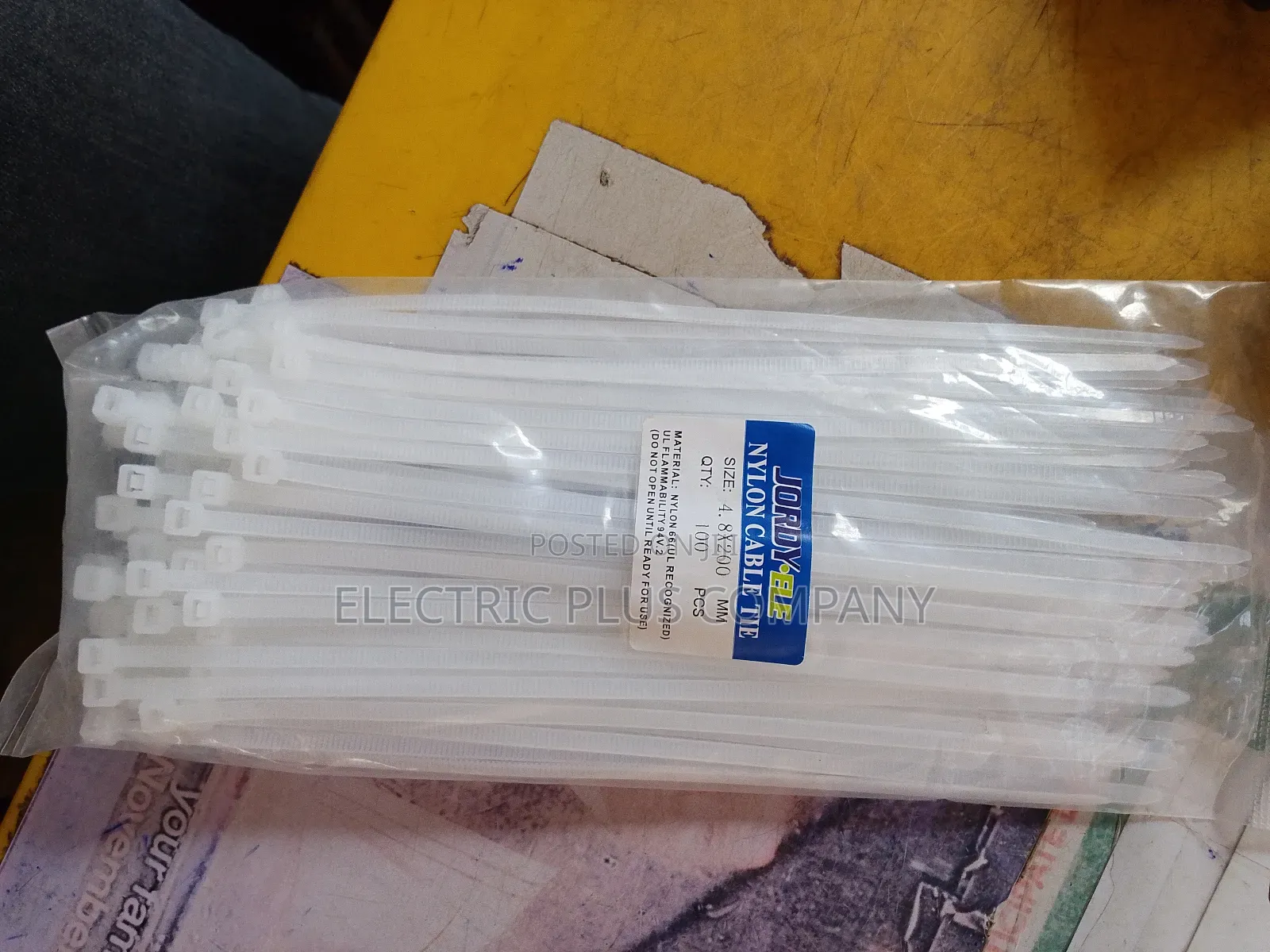 200mm X 4.8mm Cable Ties Tie Wraps