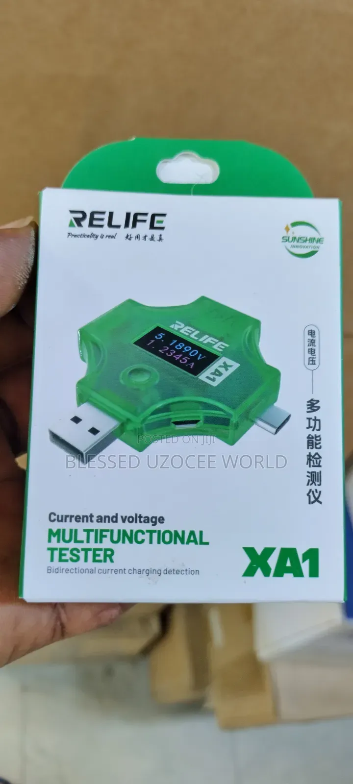 Relief Xa1 Current+Voltage Multifunction Tester Charging Detector Tool