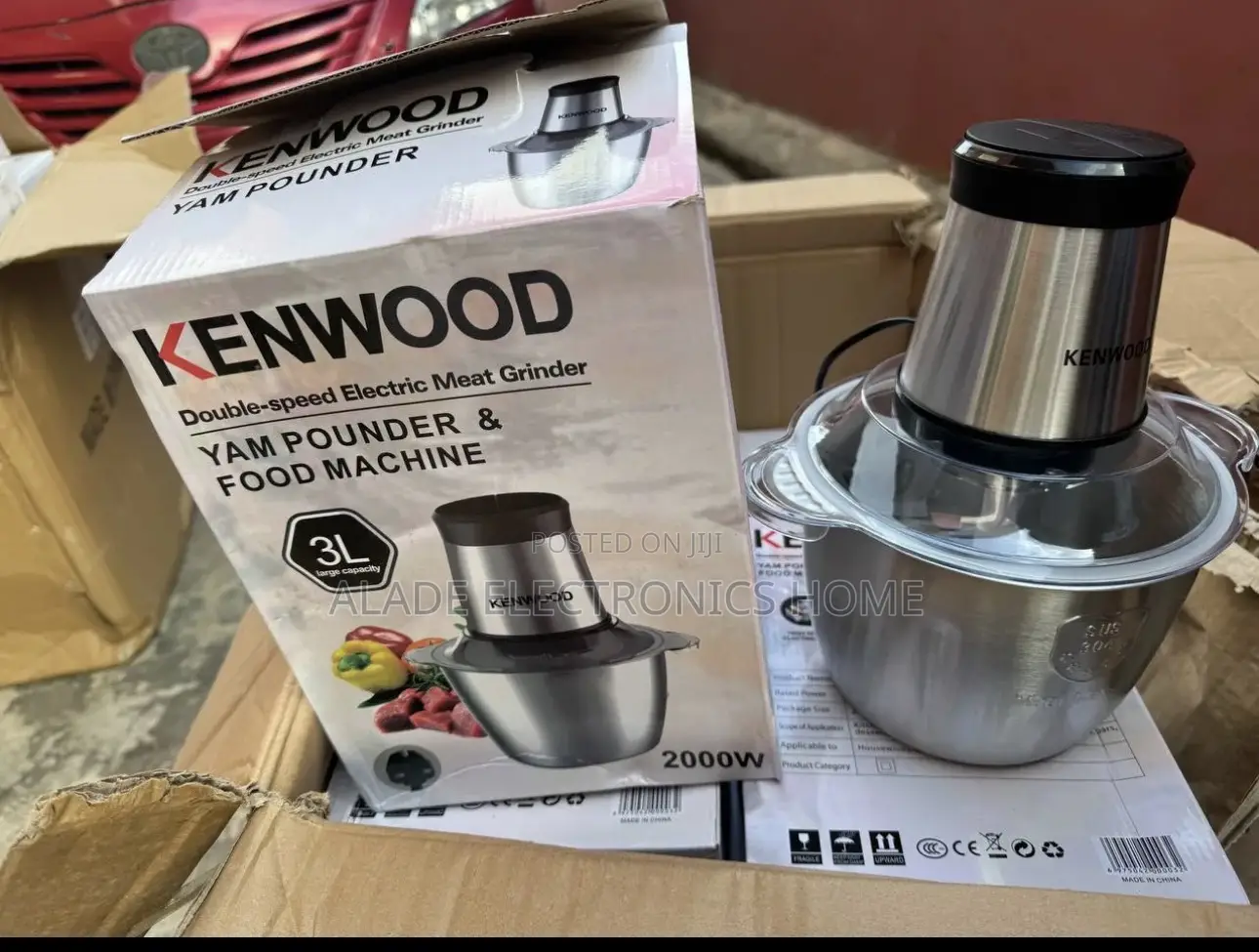 3ltr” Kenwood Yam Pounder and Double Electric Meat Grinder