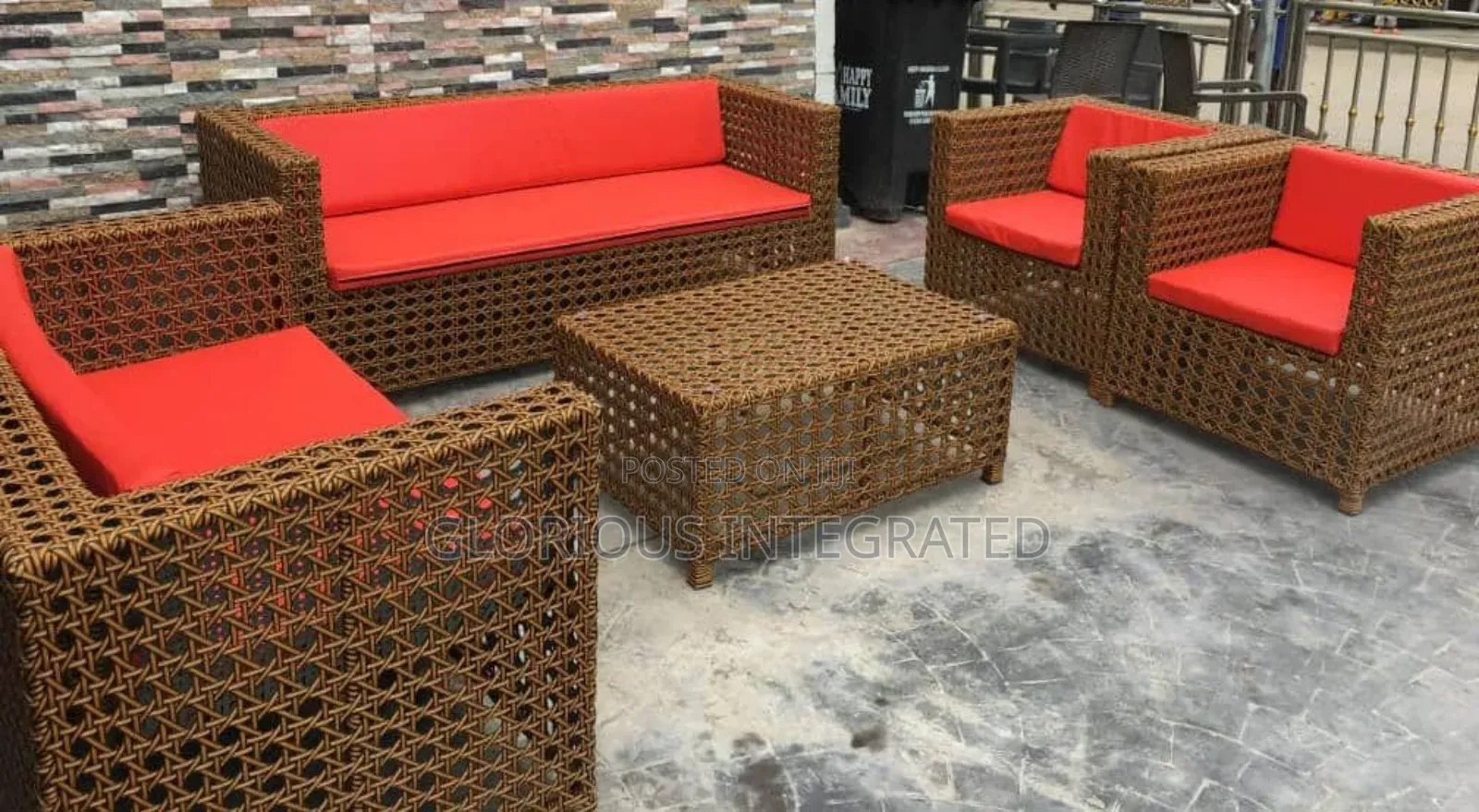 Rattan Sofa for Restaurant