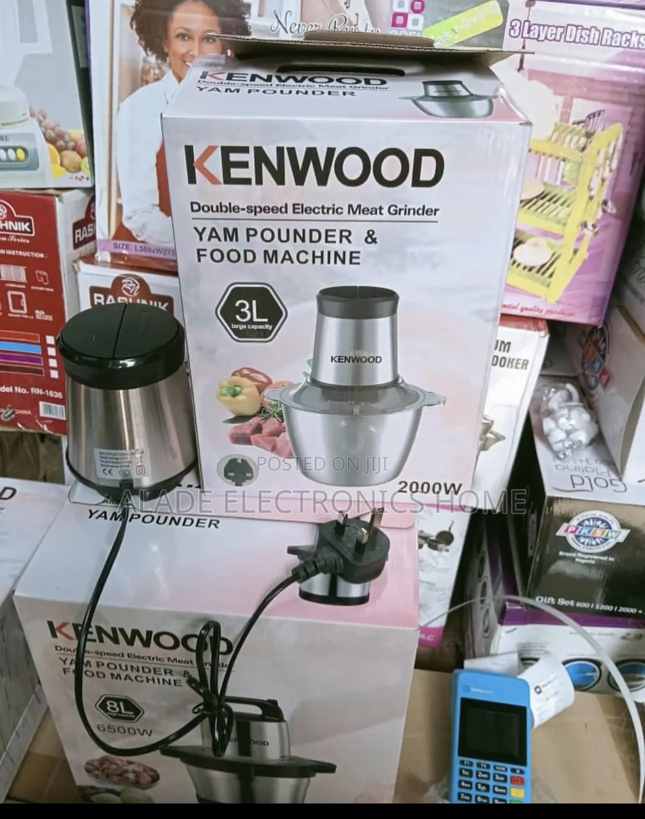 3ltr” Kenwood Yam Pounder and Double Electric Meat Grinder