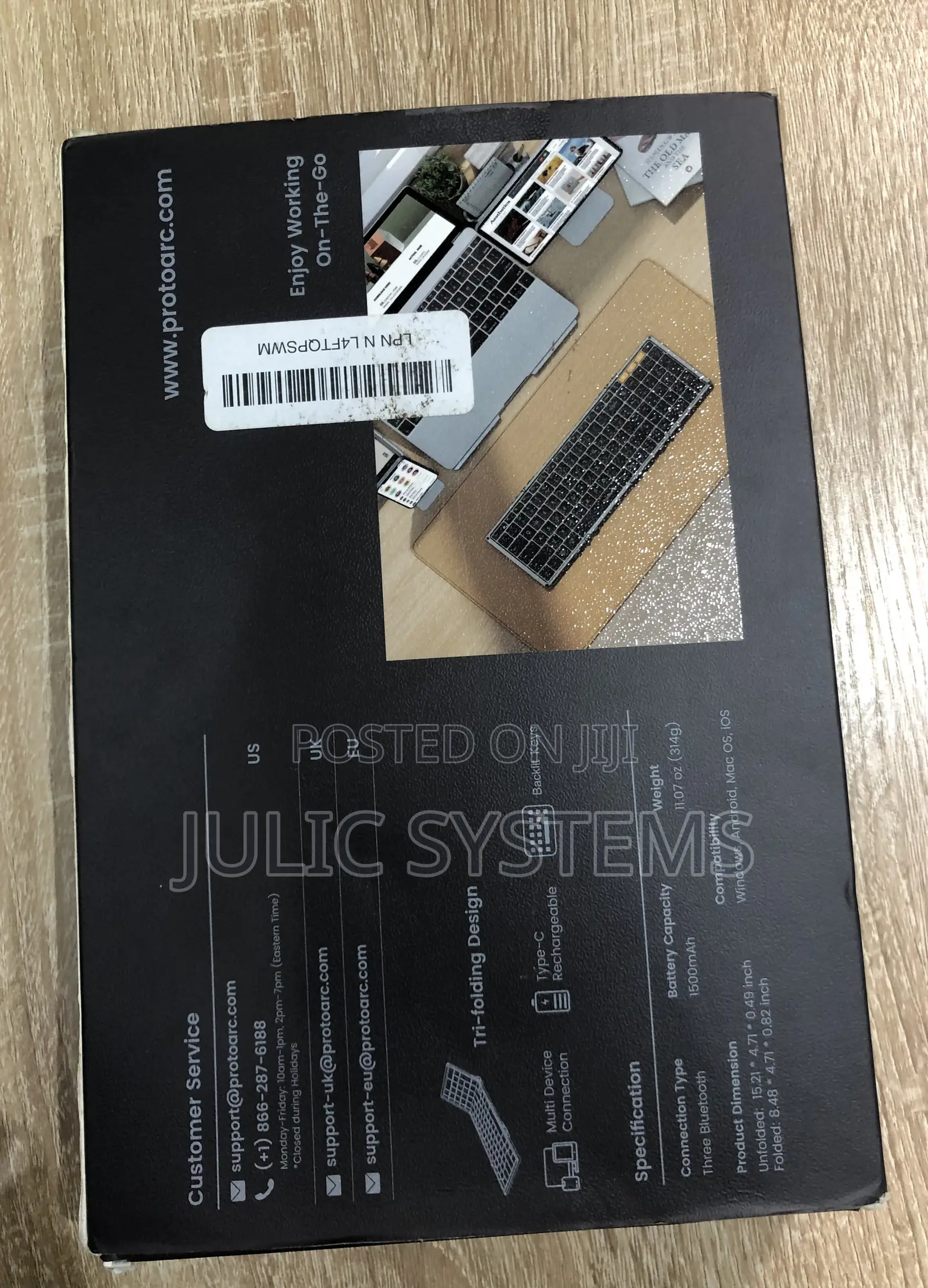 Prototarc Xk01 Plus Foldable Keyboard Bluetooth