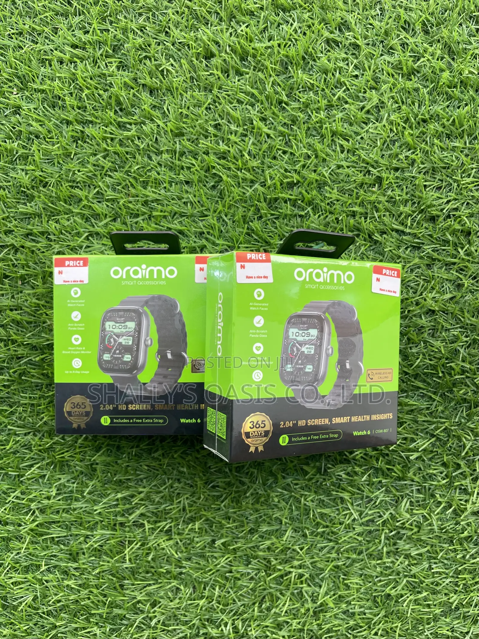 Oraimo Watch 6 Smartwatch – Sleek Edition | Bluetooth Call | Brand New