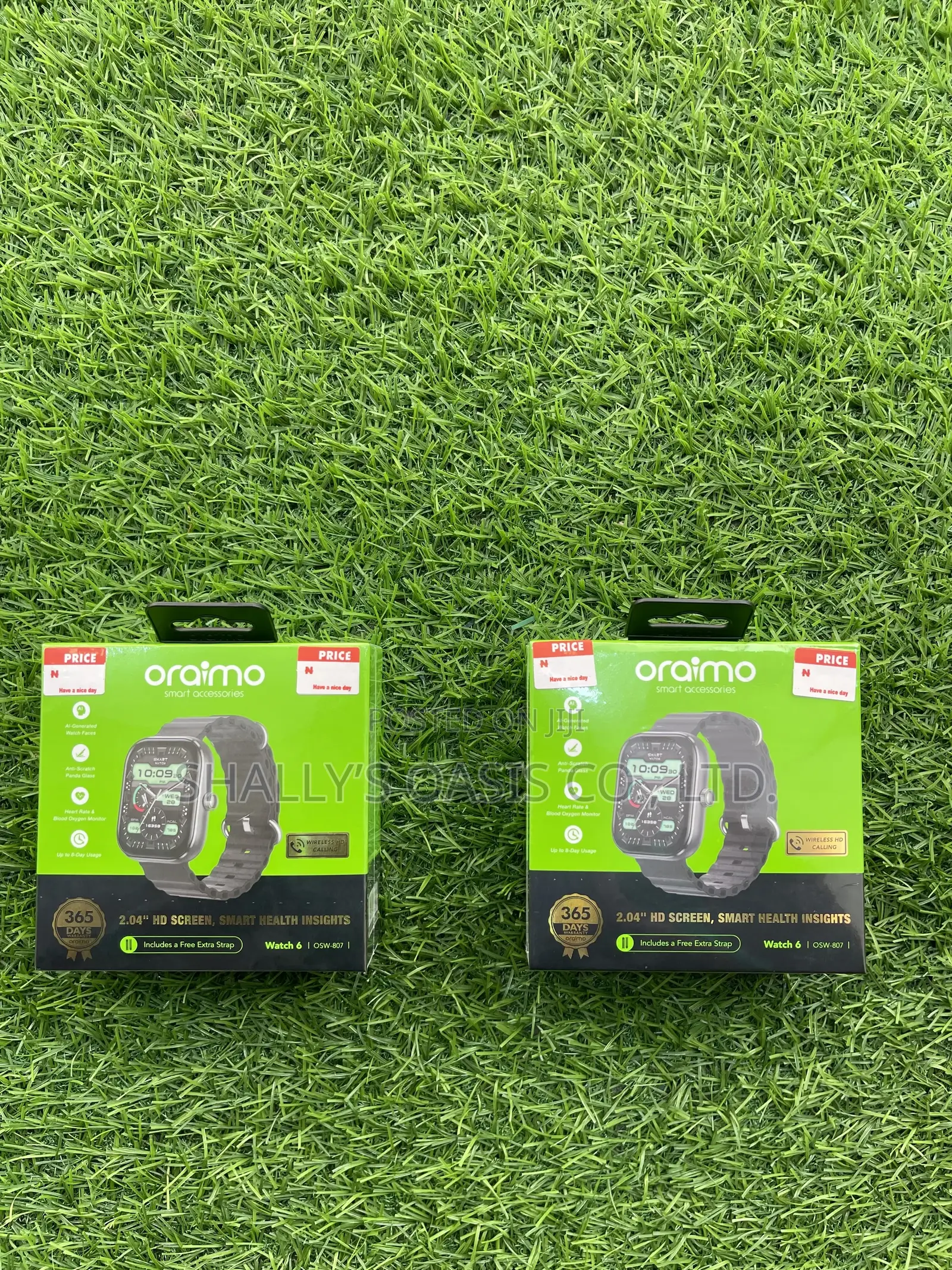 Oraimo Watch 6 Smartwatch – Sleek Edition | Bluetooth Call | Brand New