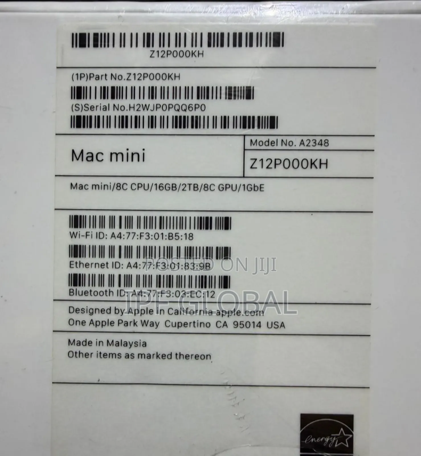 New Desktop Computer Apple iMac M1 16GB Apple M1 SSD 2T
