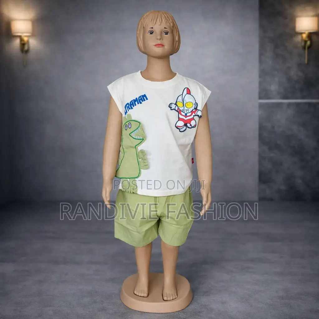 Dinosaur Kid Set [Cream/Green]