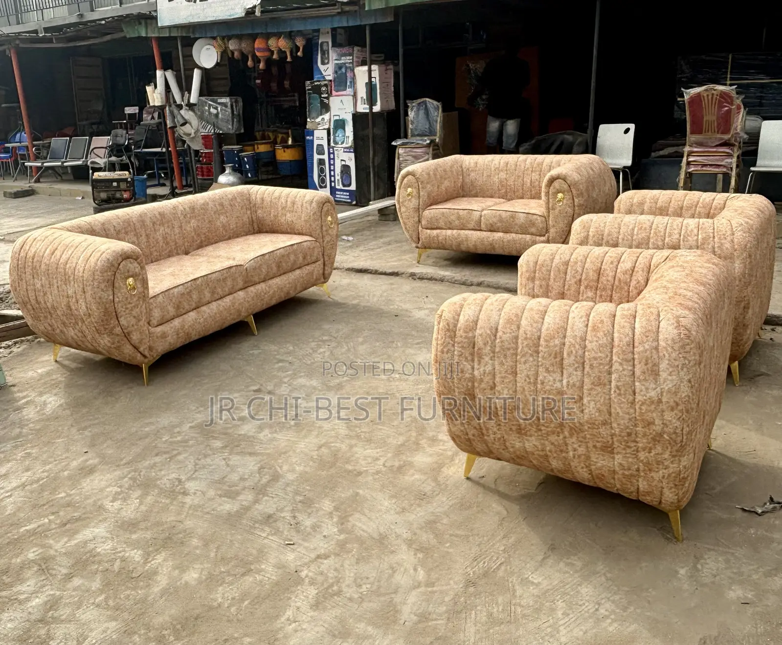 Superior Quality Set of Upholstery Fabric Sofa | Couch | Chairs
