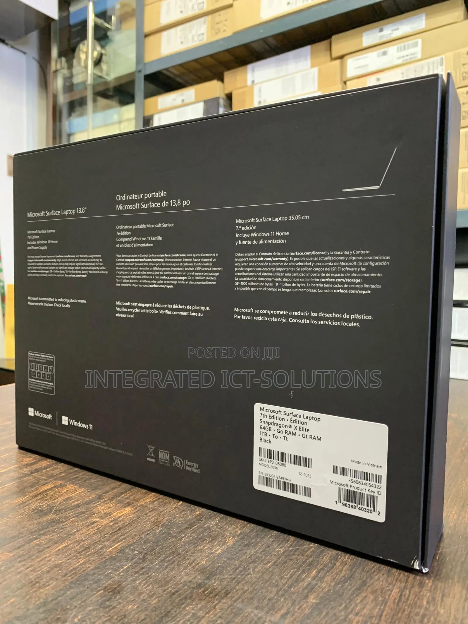 New Laptop Microsoft Surface Laptop 7 64GB Intel Core Ultra 7 SSD 1T