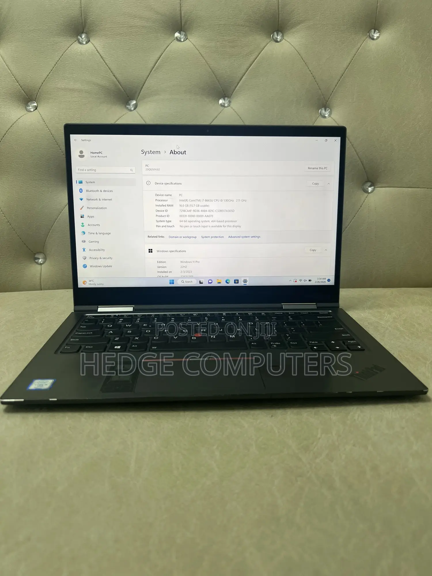 Laptop Lenovo ThinkPad X1 Carbon 16GB Intel Core i7 SSD 256GB