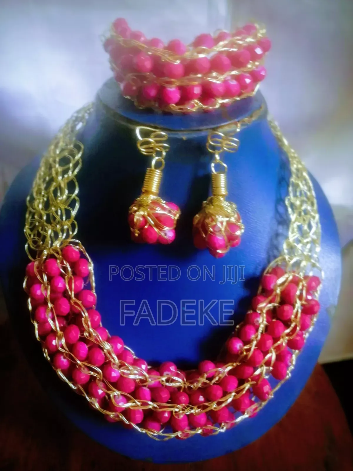 Deep Pink Wire Works Jewellery