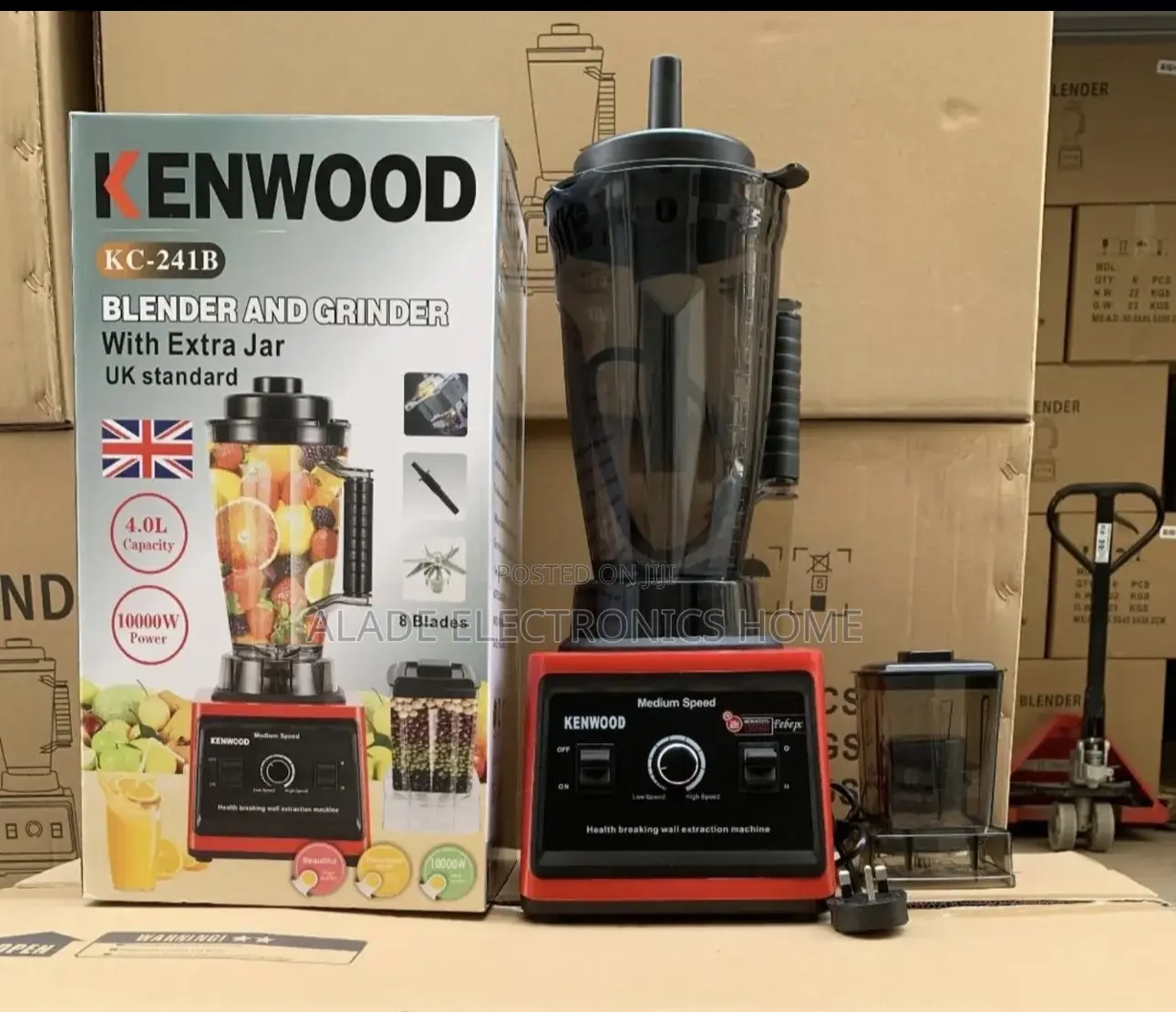Original Kenwood Blender and Grinder. 4ltrs”” 2yrs Waranty