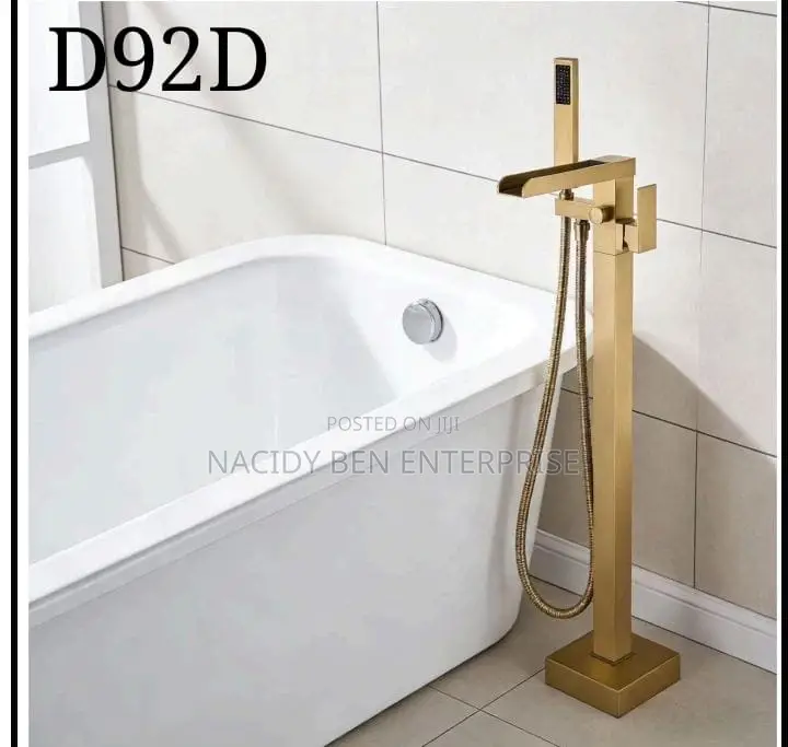 Free Stand Gold Bath Mixer