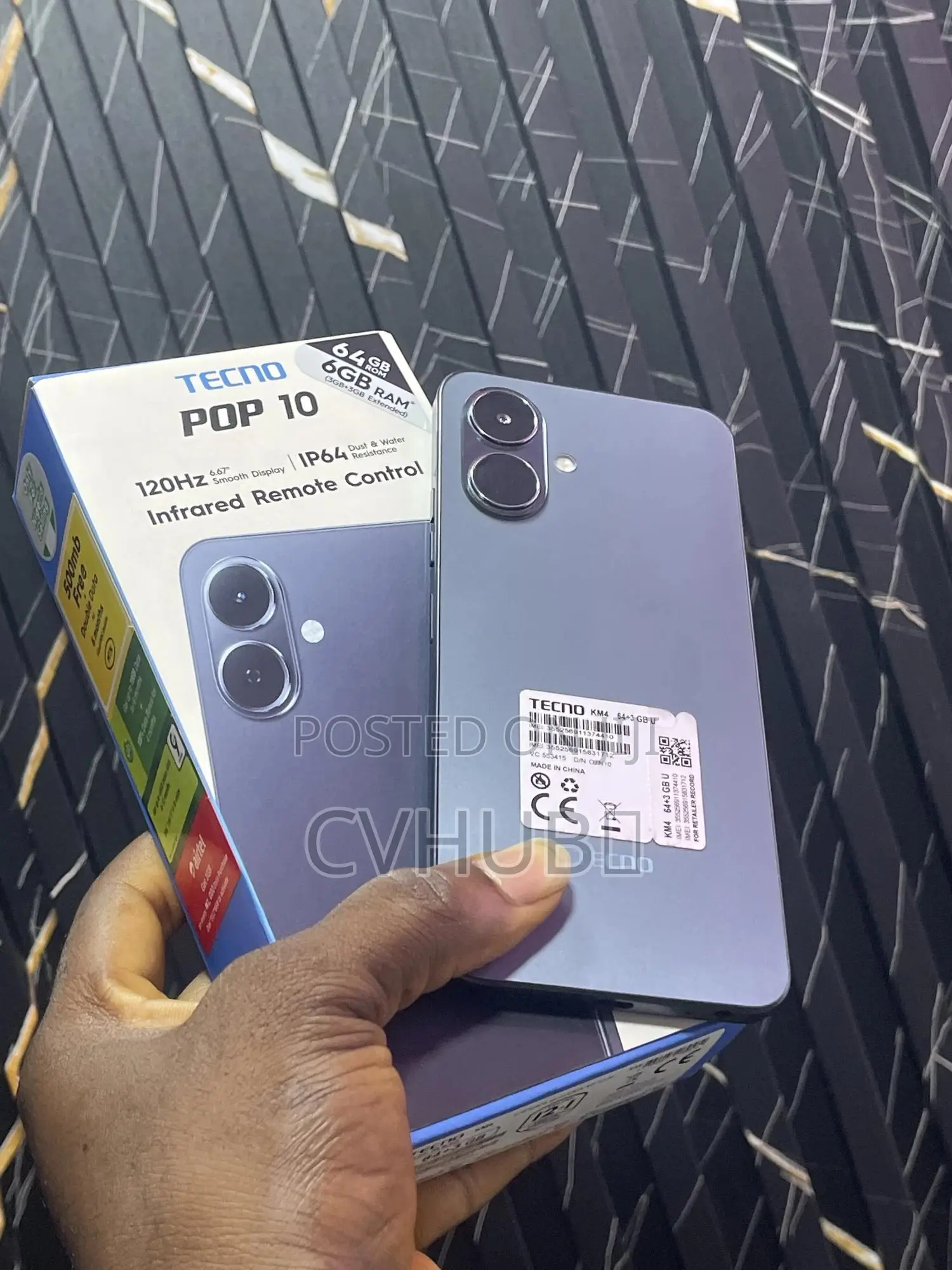 Tecno Pop 10 64 GB Black