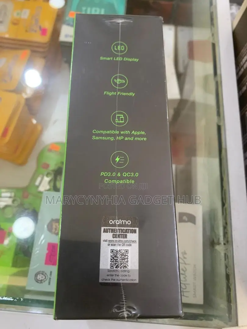 Oraimo Power Jet 130-130w Ultra Fast Power Bank ( 27600mah)