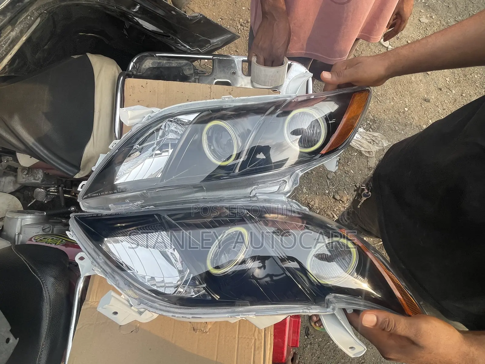 Set Headlamp Camry 2007 Dark Face Model
