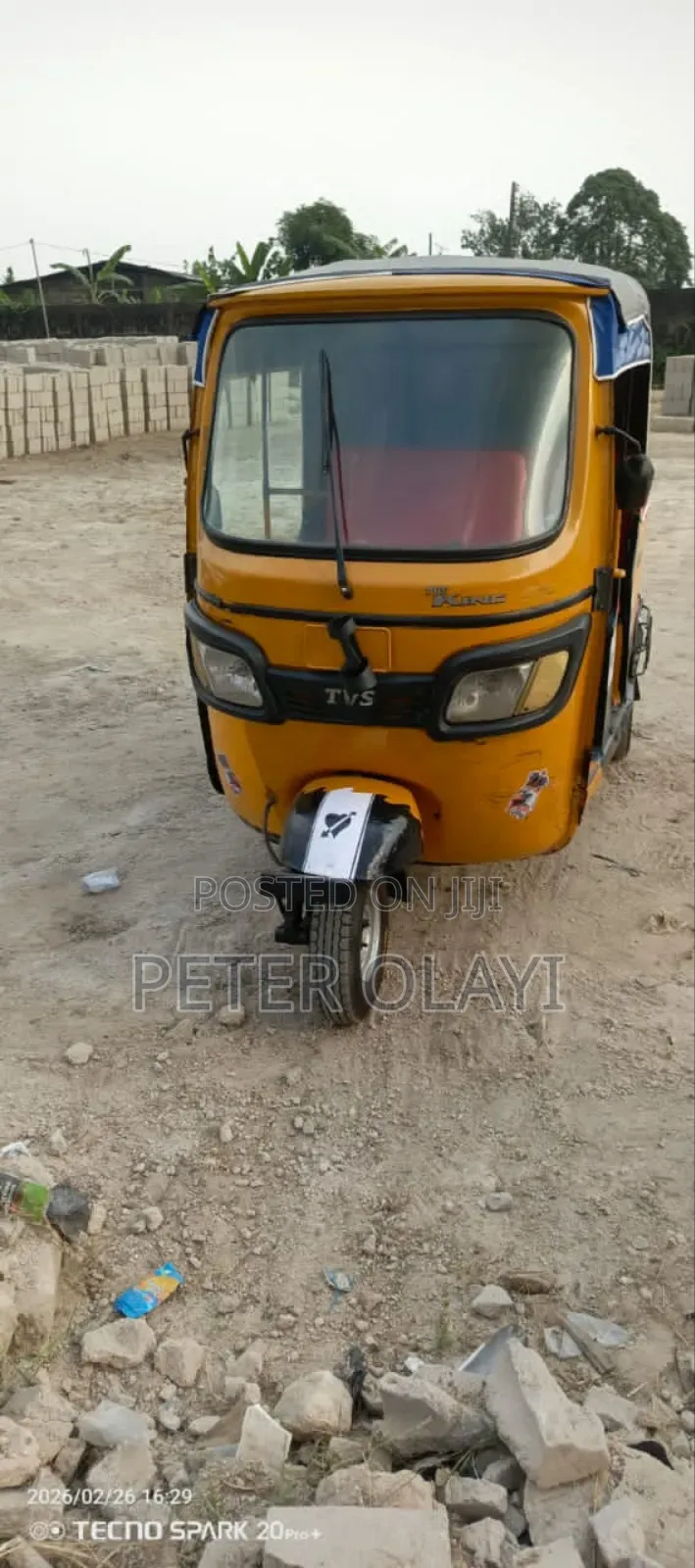 TVS King Deluxe Plus iTouch Start 2024 Yellow