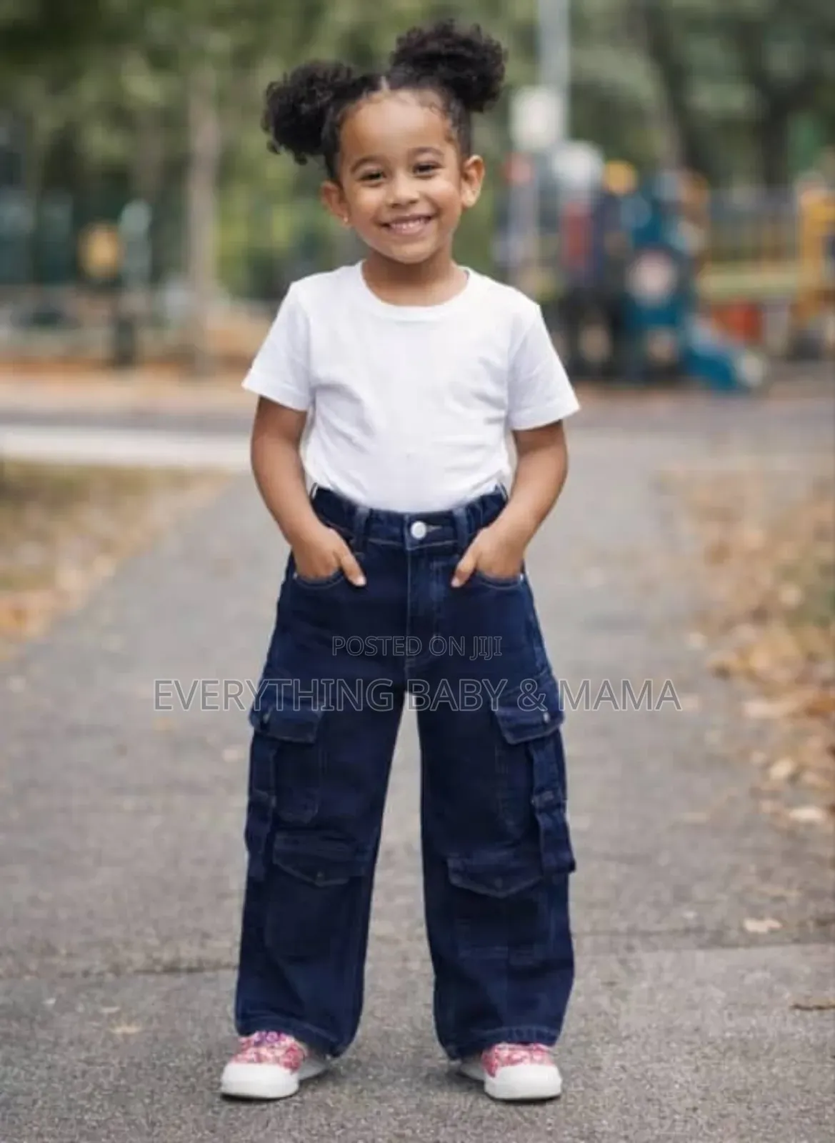Girls Cargo Stock Jeans