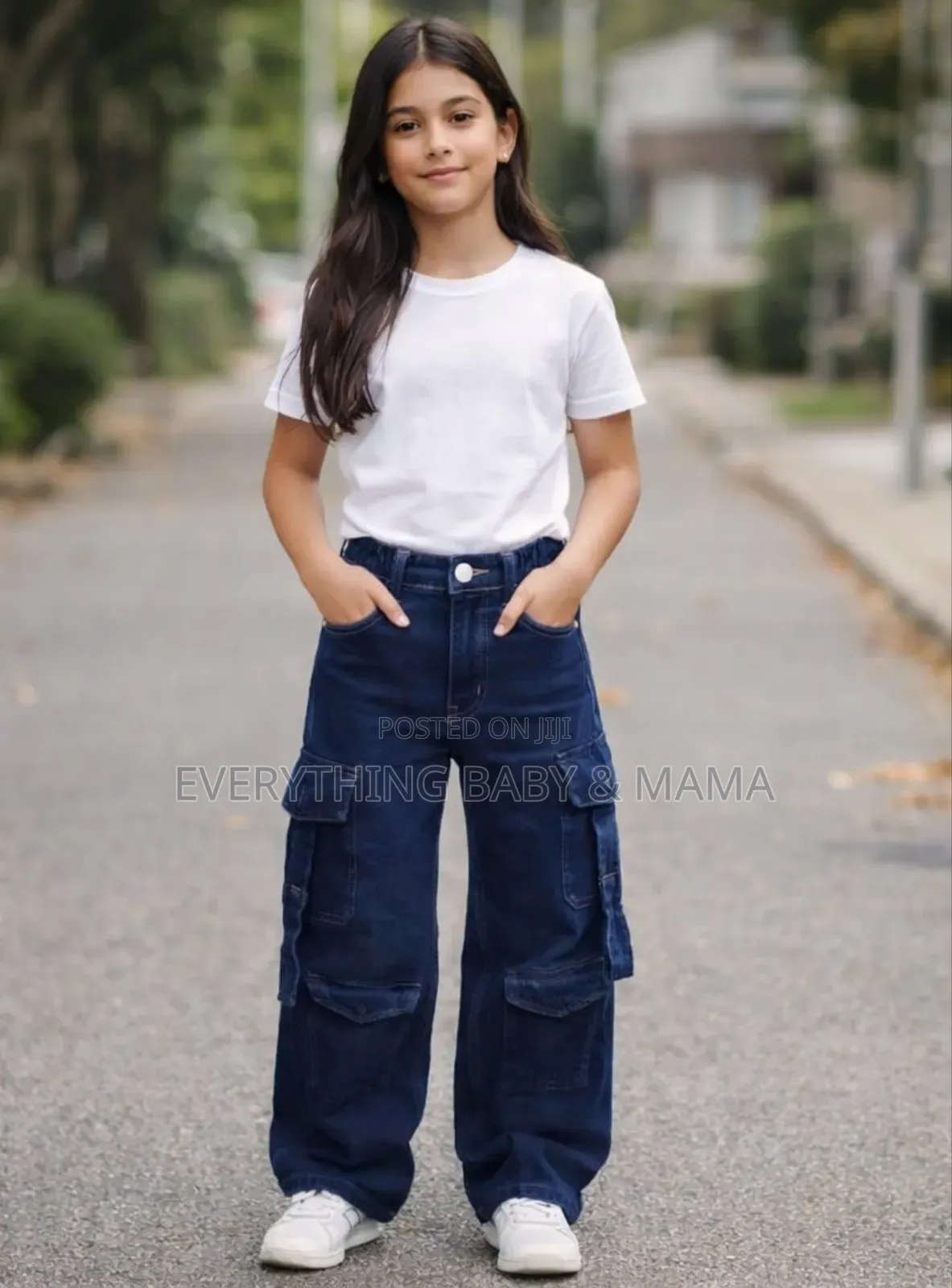 Girls Cargo Stock Jeans