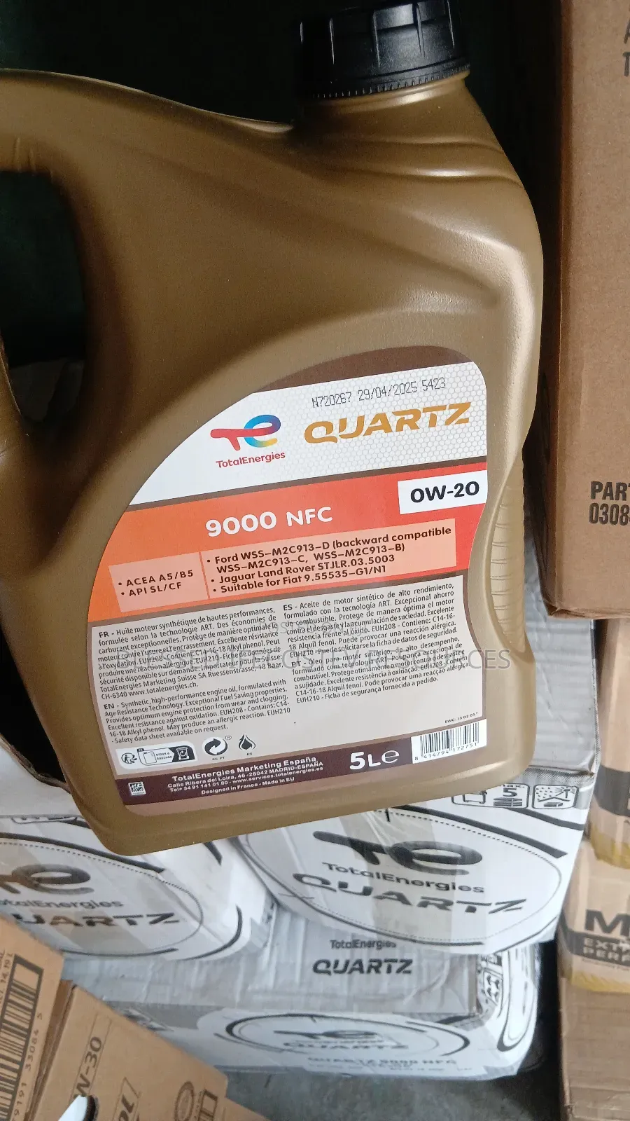 Total Quartz 9000 5litres 0w20