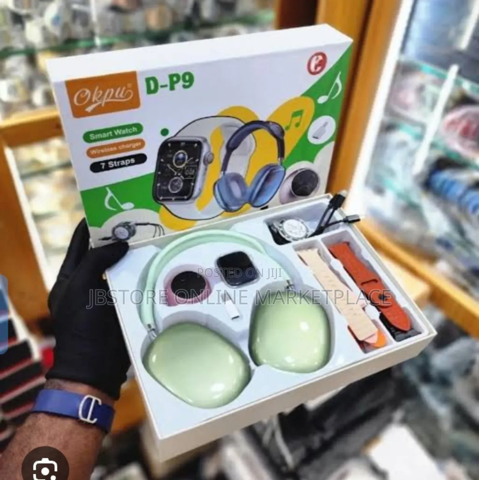 Dp9 Smartwatch,Headset-Large Touch Screen Ecg Health Tracker 7 Strap