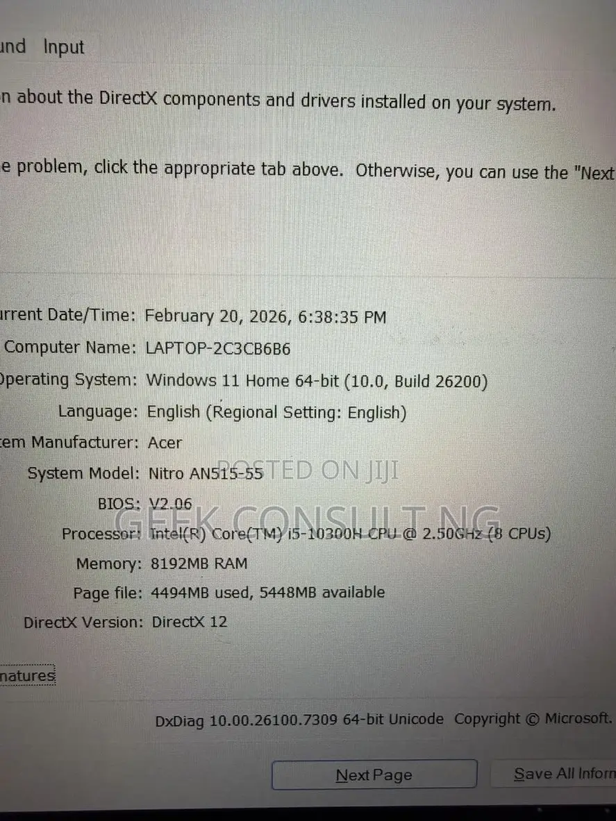Laptop Acer Nitro 5 16GB Intel Core i5 SSD 512GB