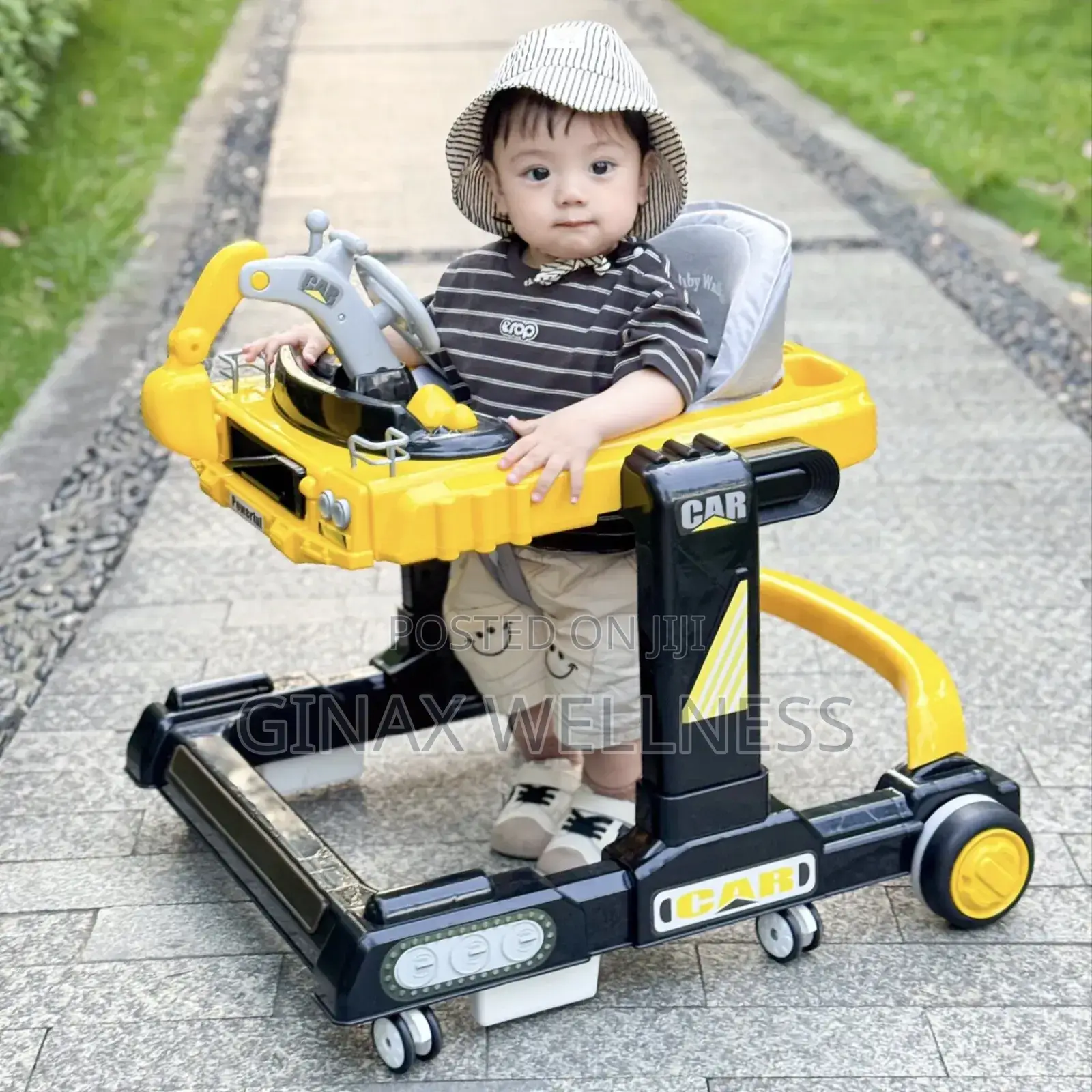 Luxury Baby Walker With Led Lights Anti-Rollover Design (6–18months)