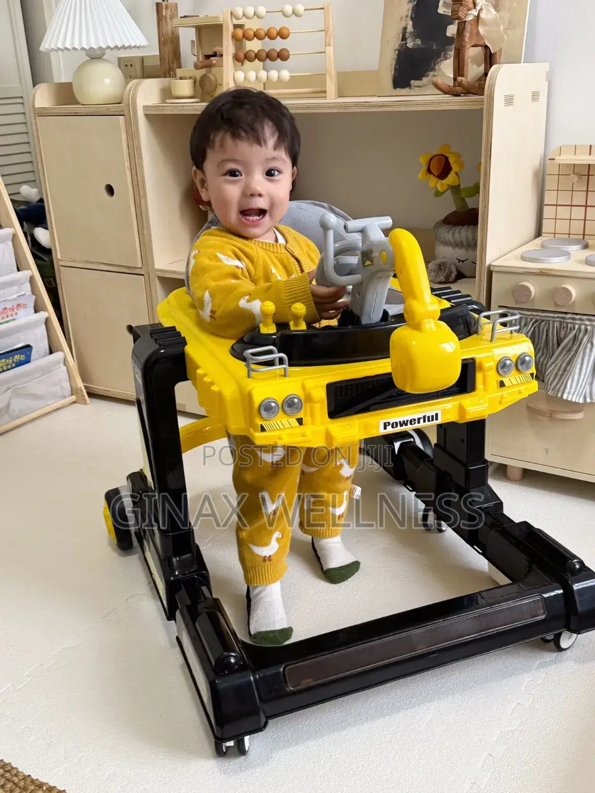 Luxury Baby Walker With Led Lights Anti-Rollover Design (6–18months)