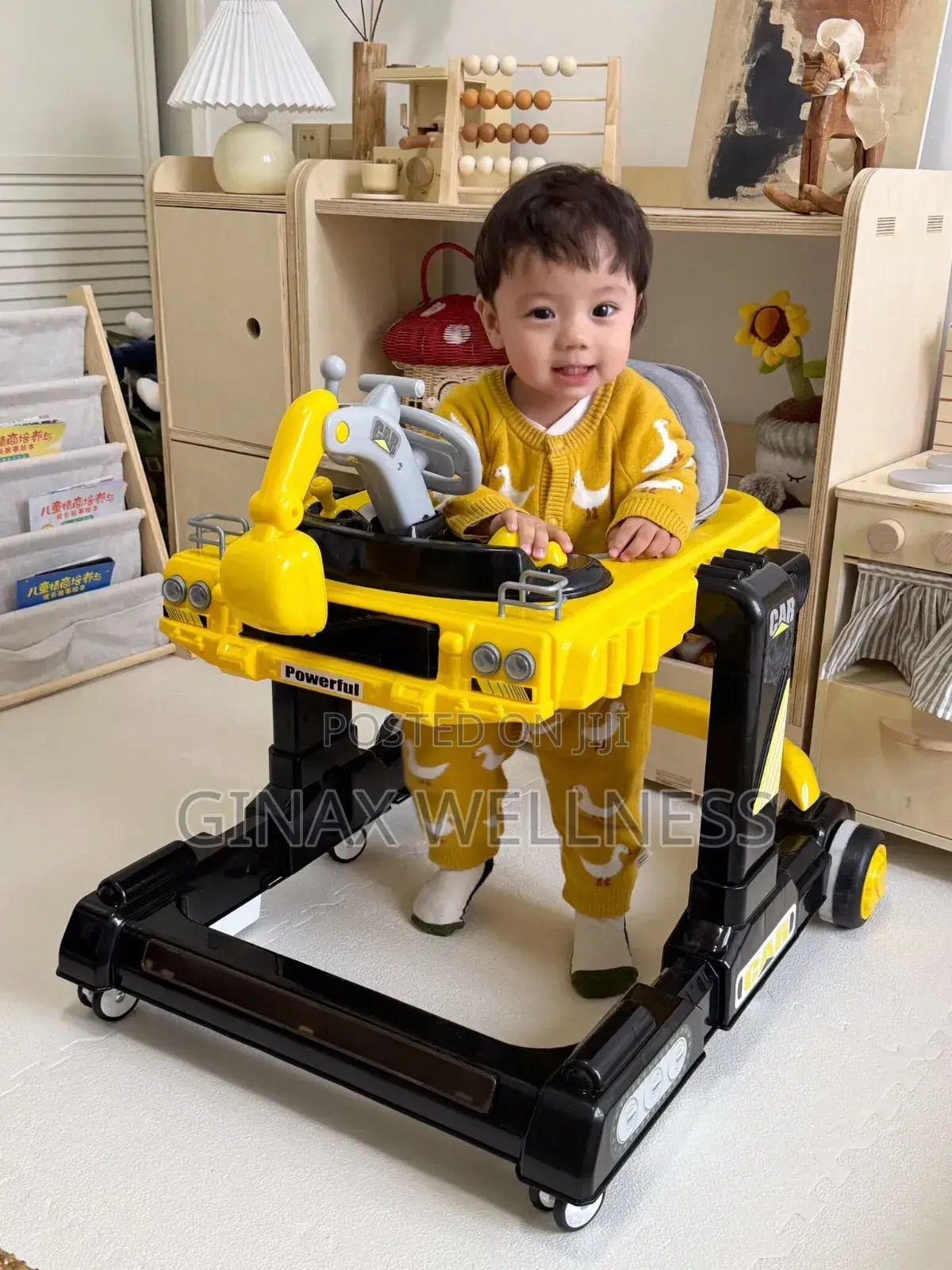 Luxury Baby Walker With Led Lights Anti-Rollover Design (6–18months)