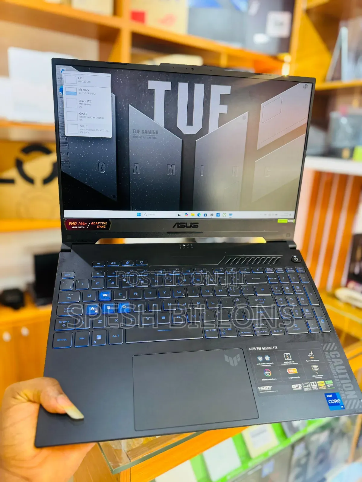 New Laptop Asus TUF Dash F15 16GB Intel Core i7 SSD 512GB