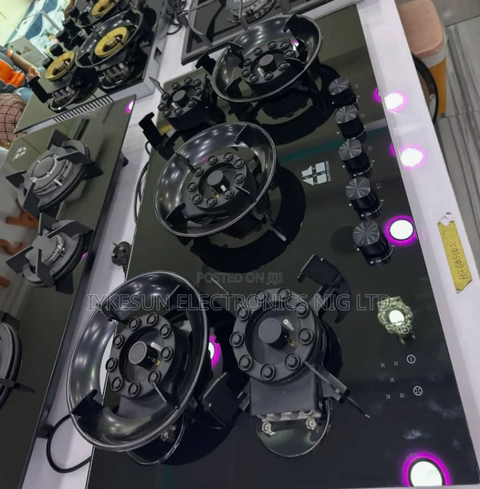 Original Quality Happy Home Built-in Flips Up 5 Burners Gas Cooker