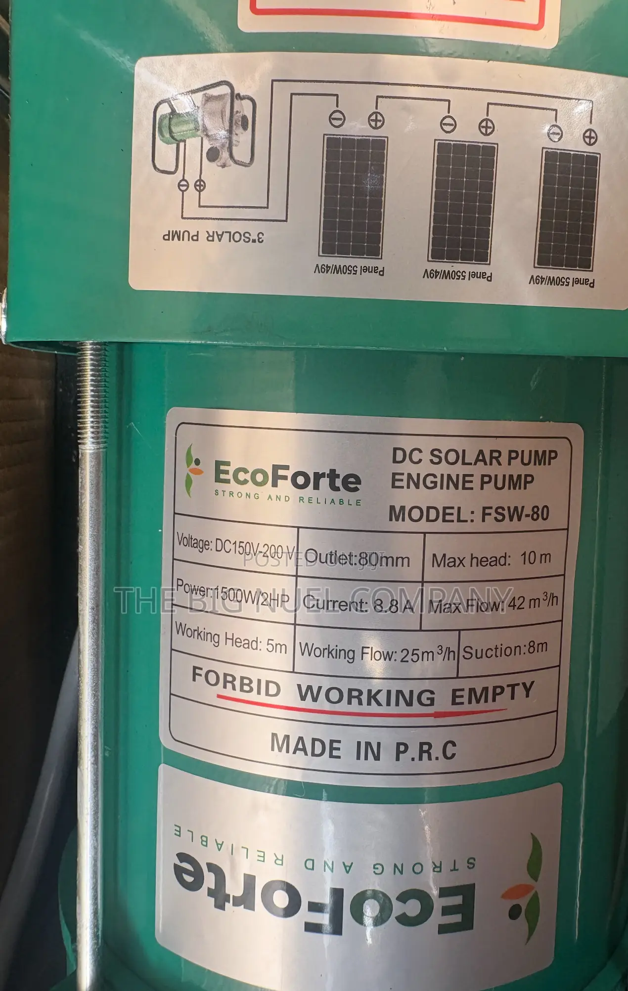 Quality Solar Pumping Machine 2hp