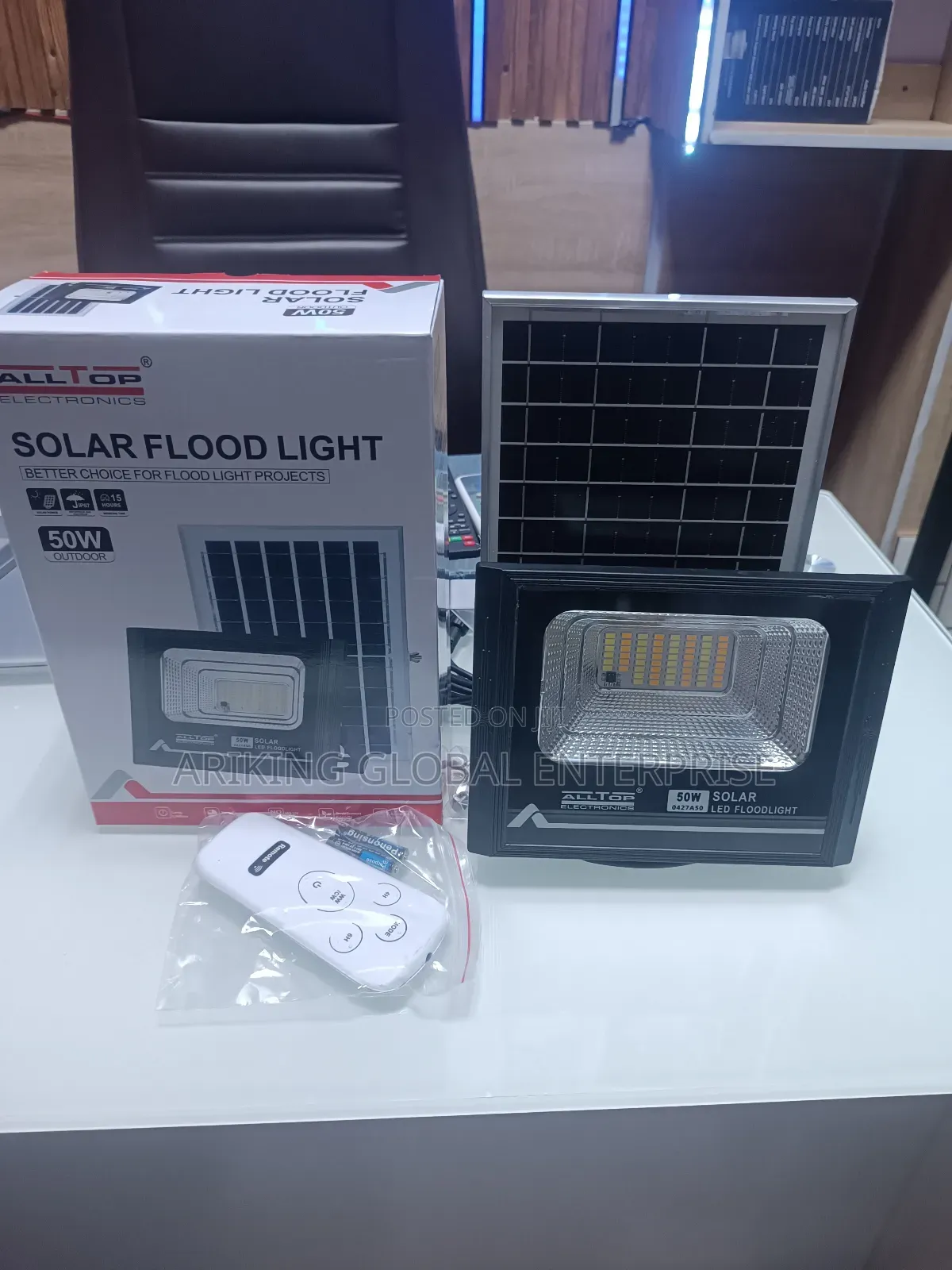 Alltop Electronics Solar Flood Light 50w
