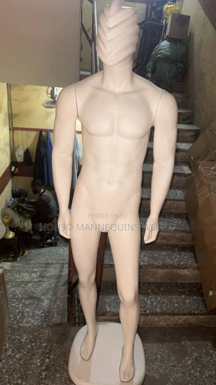 Spider Head White Male Full Plastic Male Mannequins
