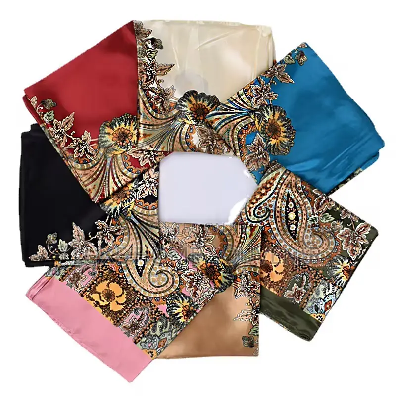Women Silk Vintage Scarf