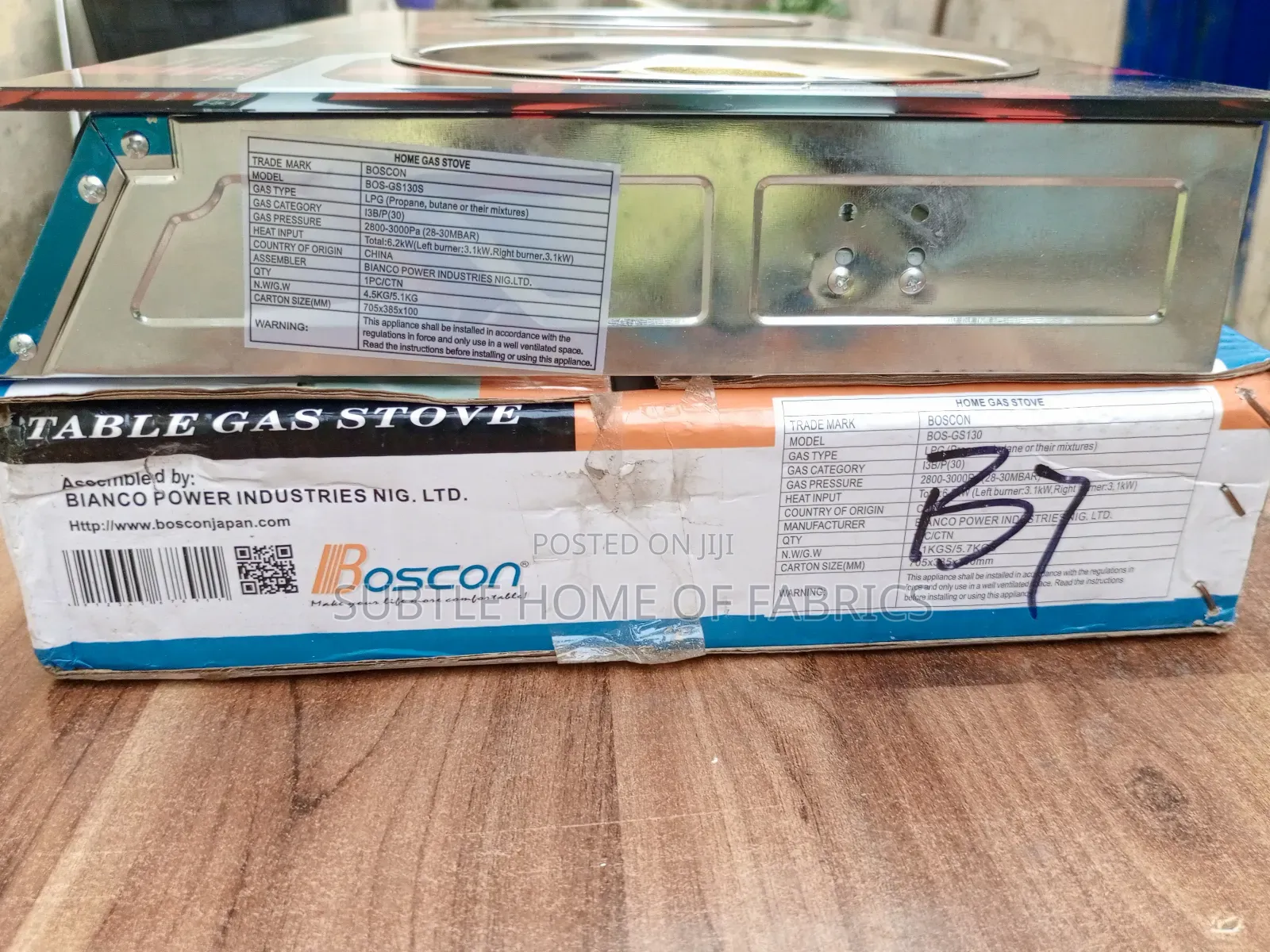 Boscon 2-Burner Glass Gas Cooker – Fast Gas-Saving