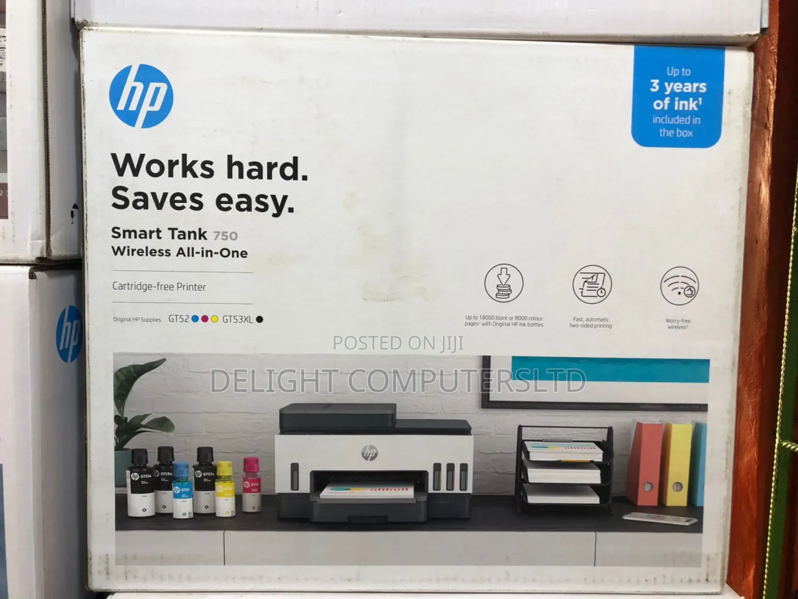 Hp Smart Tank 750 All-in-one Auto Duplex Wifi Colour Printer With Adf