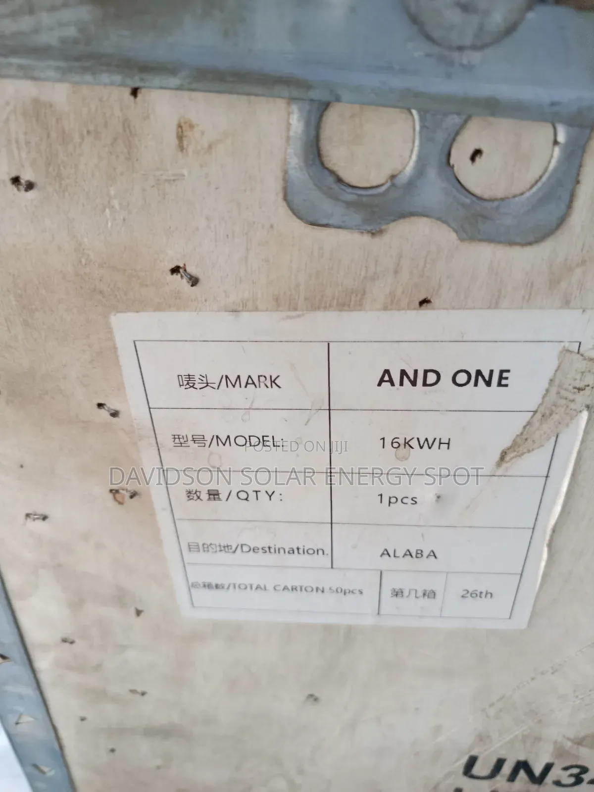 16kwh and One Solar Lithium Ion Battery