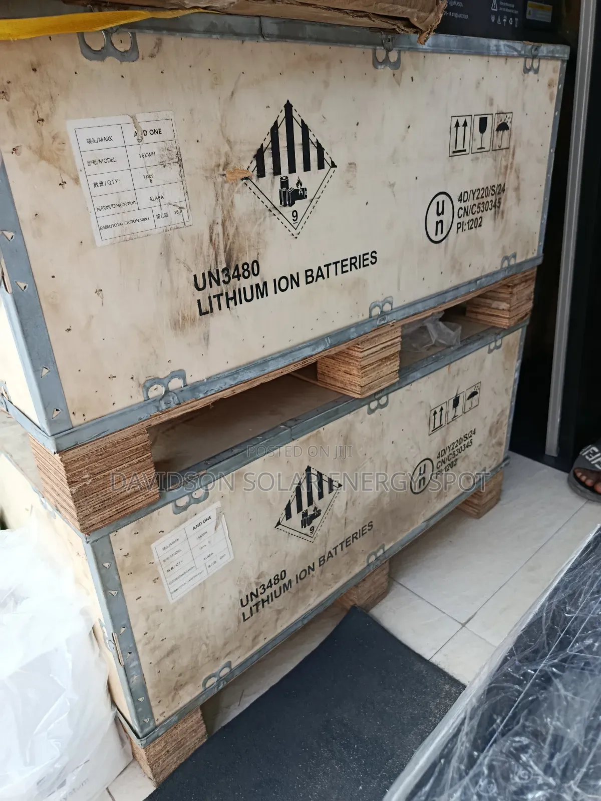 16kwh and One Solar Lithium Ion Battery