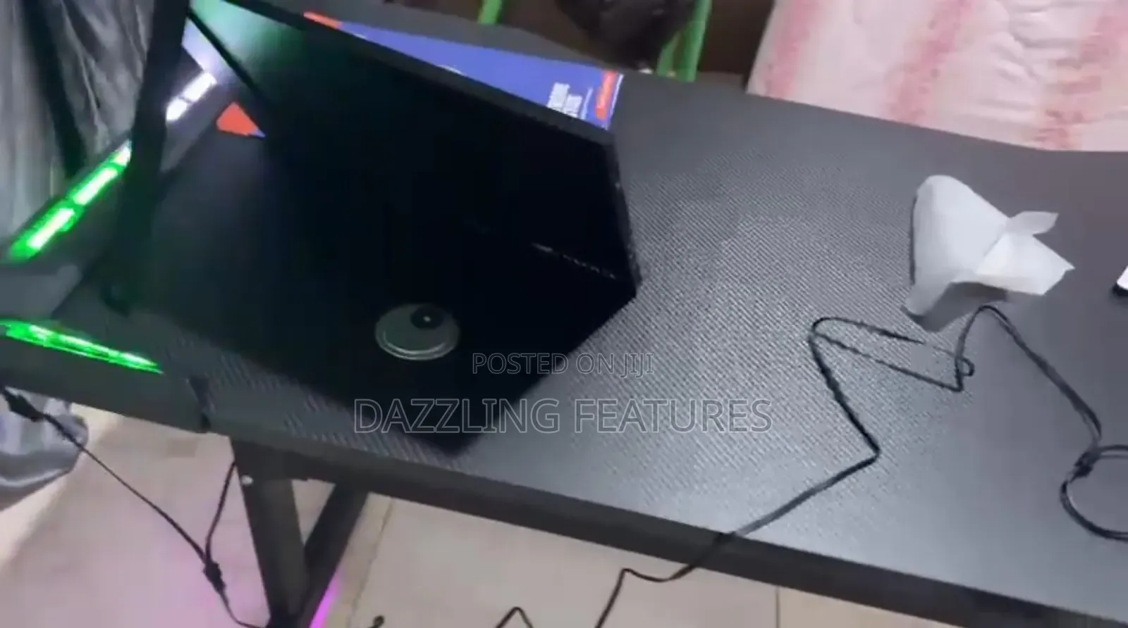 Mordern Gaming Table With Rgb Led Light