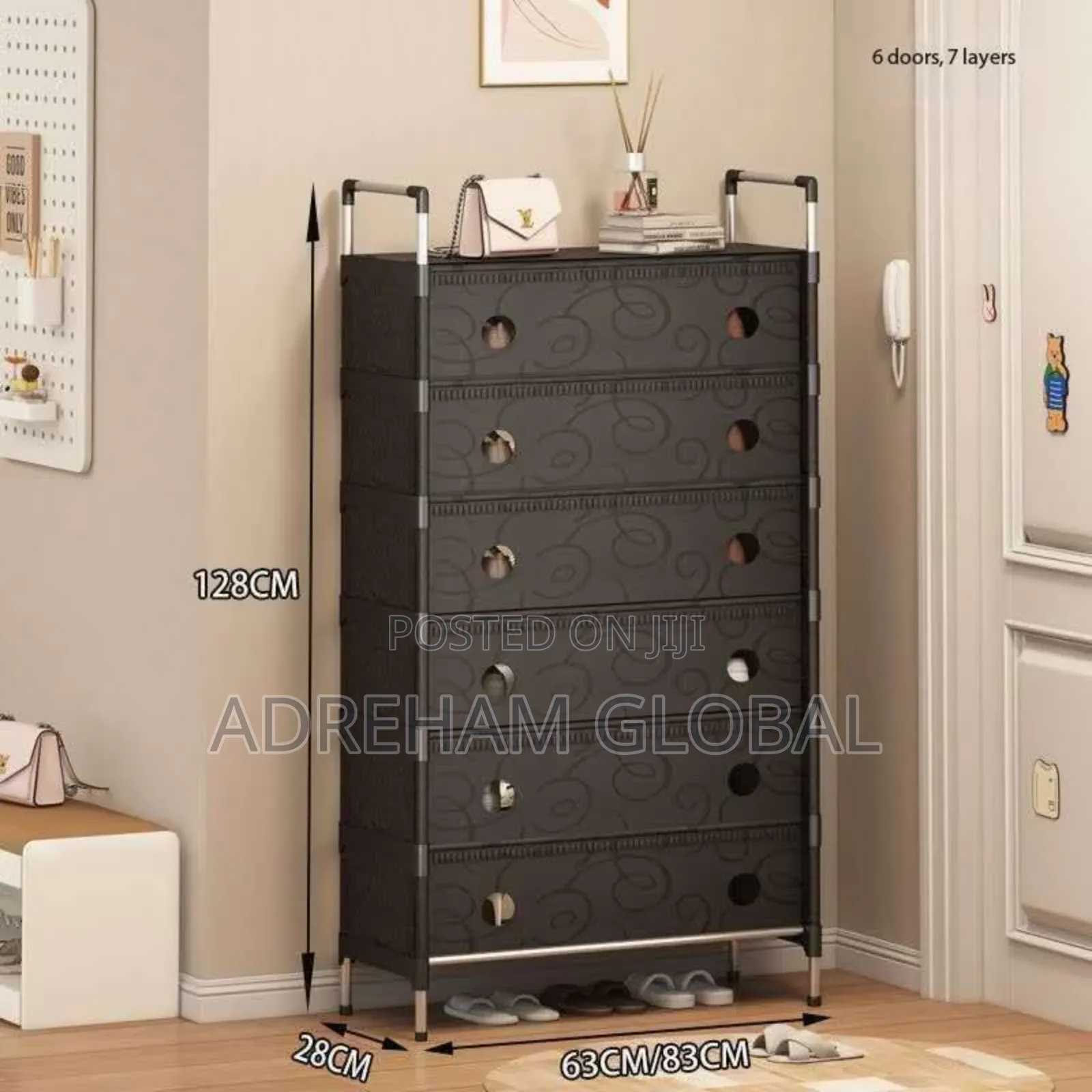 Shoe Rack 7layers With Cover Also,Available
White,Black, Black White